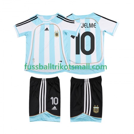 Fußballtrikots Argentinien RIQUELME 10 2006 2007 Retro Kinder Kurzarm Heimtrikotsatz kaufen